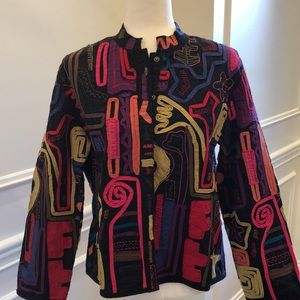 Chico’s Colorful Patterned Blazer